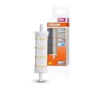 Lampada LED OSRAM LED Line con attacco retrofit R7s, 13 W / 1521 lm, luce bianca fredda e trasparente con 4000 K, non dimmerabile. IP20, vetro senza piombo, diametro 28 mm, EEK E.