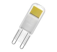 Osram Lampada LED LED PIN in vetro trasparente, da 1,8 W per 200 lm, luce bianca calda da 2700 K, multicolore, attacco retrofit G9, CRI 80, EEK E, diametro 15 mm.