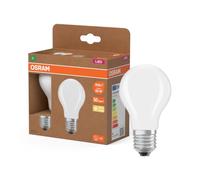Osram Lampada LED LED Superstar Classic A 60 dalla classica forma a lampadina in vetro smerigliato, 3,8 W, 806 lm, attacco E27, luce bianca calda con 2700 K, EEK A, diametro 60 mm. 2 pacchi