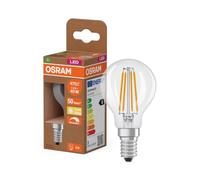OSRAM Lampada LED mini candela Classic P40 filamento 2,5W E14 trasparente | LED Classic P 40 Filament DIM Energy efficiency class B, LED Lamps, Chiaro, 50000 h, confezione da 1