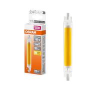 OSRAM Lampada LED multicolore sottile LED Slim Line con attacco retrofit R7s, 8 W / 806 lm, luce bianca calda e trasparente con 2700 K, non dimmerabile, IP20, vetro senza piombo, diametro 16 mm.