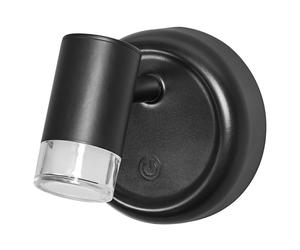 OSRAM Lampada LED Nightlux Cilindro nero, 3000 K, con batteria e dimmer touch,