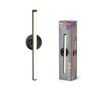 OSRAM Lampada LED Nightlux nera, 3000 K, dimmerabile con Touch-DIM, batteria USB e piastra magnetica, per armadi, scaffali, corridoi o camerette dei bambini
