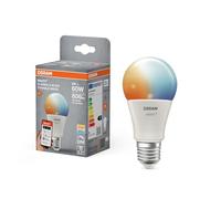 OSRAM Lampada LED SMART+, A60, 9W, 2700-6500K, E27, a forma di lampadina, Tunable White, dimmerabile, controllabile con app o voce, compatibile con Matter