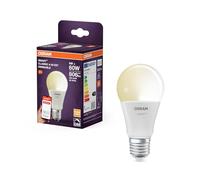 OSRAM Lampada LED SMART A60, forma lampadina E27, 9W ZigBee 3.0, dimmerabile 2700K bianco caldo, controllo tramite app, Alexa, Google Assistant