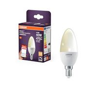 OSRAM Lampada LED SMART B40 a forma di candela E14, 4,9 W ZigBee 3.0, dimmerabile 2700 K bianco caldo, controllo tramite app, Alexa, Smart Home,4-Pack