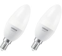 OSRAM Lampada LED SMART B40 a forma di candela E14, 4,9 W ZigBee 3.0, dimmerabile 2700 K bianco caldo, controllo tramite app, Alexa, Smart Home (Confezione da 2)