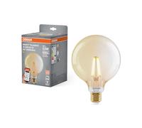 OSRAM Lampada LED SMART+, G53, 6W, 2400K, E27, a forma di globo, filamento, oro, dimmerabile, controllabile tramite app o voce, compatibile con Matter