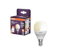 OSRAM Lampada LED SMART P40 mini a forma di sfera E14, 4,9 W ZigBee 3.0, dimmerabile 2700 K bianco caldo, controllo tramite app, Alexa, Smart Home,4-Pack