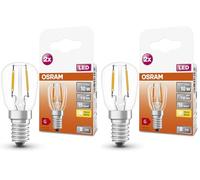 OSRAM Lampada LED SPECIAL T26 FIL 10 con attacco E14, dimensioni ridotte, confezione doppia, 1,3W, 110lm, 2700K, luce bianca calda, buona resa luminosa in ogni dierzione, lunga durata