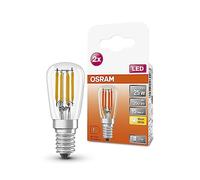 OSRAM Lampada LED SPECIAL T26 FIL 25 con attacco E14, dimensioni ridotte, confezione doppia, 2.8W, 250lm, 2700K, luce bianca calda, buona resa luminosa in ogni direzione, lunga durata