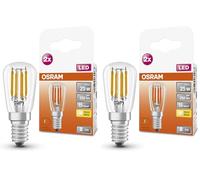 OSRAM Lampada LED SPECIAL T26 FIL 25 con attacco E14, dimensioni ridotte, confezione doppia, 2.8W, 250lm, 2700K, luce bianca calda, buona resa luminosa in ogni direzione, lunga durata