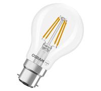 OSRAM Lampada LED Star bulb A40 filamento, 2700 K bianco caldo, 3,4 W, B22d, trasparente, 470 lm, 15.000 h, per lampade da soffitto e da terra, decorativa