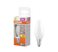 OSRAM Lampada LED Star Candle Shape B40 a filamento, 2700 K bianco caldo, 3,4 W, E14, satinata, 470 lm, 15.000 ore, per lampadari, apparecchi decorativi