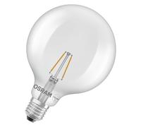 OSRAM Lampada LED Star Globe G125 25 Filament, 2700 K bianco caldo, 1,8 W, E27, trasparente, 250 lm, 15.000 h, per lampade a sospensione, grande forma sferica, decorativa