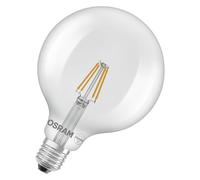 OSRAM Lampada LED Star Globe G125 40 Filament, 2700 K bianco caldo, 3,4 W, E27, trasparente, 470 lm, 15.000 h, per apparecchi a sospensione, forma sferica grande