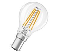 OSRAM Lampada LED Star Globe P40 Filament, 2700 K bianco caldo, 3,4 W, B15d, trasparente, 470 lm, per lampade da tavolo e a sospensione, soggiorno, 15.000 ore