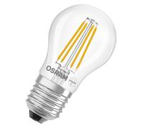 OSRAM Lampada LED Star Globe P40 Filament, 6500 K luce bianca fredda diurna, 3,4 W, E27, trasparente, 470 lm, per apparecchi da tavolo e a sospensione, 15.000 ore