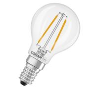 OSRAM Lampada LED Star mini a forma di sfera P15 a filamento, 2700 K bianco caldo, 1 W, E14, trasparente, 136 lm, 15.000 ore, per lampade da tavolo, lampade decorative, illuminazione d'accento