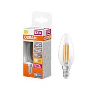 OSRAM Lampada LED Superstar B40 a forma di candela, dimmerabile, bianco caldo 2700 K, 3,4 W, E14, trasparente, 470 lm, 15.000 h, per lampadari e applique,