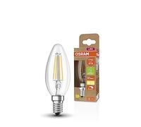OSRAM Lampada LED SUPERSTAR+ CLASSIC B FIL 40, E14, candela, 2.9W, 470lm, 2700K, luce bianca calda, dimmerabile, filamento LED, basso consumo energetico i efficienza energetica B