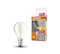 OSRAM Lampada LED SUPERSTAR+ CLASSIC P FIL 25, E27, sfera, 2.2W, 300lm, 2700K, luce bianca calda, componente blu e affaticamento visivo notevolmente ridotti, dimmerabile, basso consumo energetico