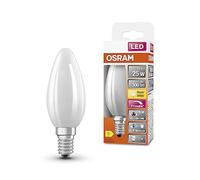 OSRAM Superstar + Classic P GLFR 25 - Lampadina a LED E14, a forma di mini candela, 2,2 W, 300 lm, 2700 K, luce bianca calda, percentuale di blu molto ridotta, minore affaticamento degli occhi,