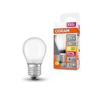 OSRAM Superstar + Classic P GLFR 25 - Lampadina a LED E27, forma mini palla, 2,2 W, 300 lm, 2700 K, luce bianca calda, percentuale di blu molto ridotta, minore affaticamento degli occhi, dimmerabile,