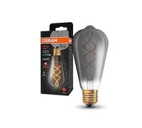 OSRAM Lampada LED Vintage 1906 Classic Edison FIL, E27, fumé, 4W, 140lm, 1800K, luce bianca molto calda, filamento magnetico, basso consumo energetico, lunga durata