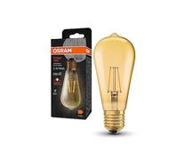 OSRAM Lampada LED Vintage 1906 Classic Edison FIL, E27, oro, 2.2W, 250lm, 2400K, luce bianca molto calda, filamento magnetico, basso consumo energetico, lunga durata