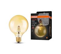 OSRAM Lampada LED Vintage 1906 Classic Globe125 FIL, E27, globo, oro, 4W, 410lm, 2400K, luce bianca molto calda, filamento magnetico, basso consumo energetico, lunga durata