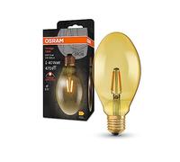 OSRAM Lampada LED Vintage 1906 Classic Oval FIL, E27, ovale, oro, 4W, 400lm, 2400K, luce bianca molto calda, filamento magnetico, basso consumo energetico, lunga durata