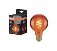 OSRAM Lampada LED Vintage 1906 Globe G80 DIM 3W 1800K rame | Vintage 1906 Globe 80 5 Spiral Filament DIM, LED Lamps, Rame, 15000 h, confezione da 1