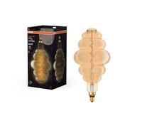 OSRAM Lampada LED Vintage 1906 vetro dorato, 4,8W, 360lm, forma ad alveare con diametro 200mm e attacco E27, luce bianca calda, filamento dimmerabile, durata fino a 15.000 ore