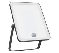 OSRAM Lampada Parete Esterna LED Vetro Alluminio Sensore 4000K IP65 Nera
