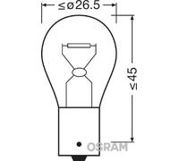 OSRAM lampada PY21W alogena 12V 21W 280 lm per fari auto e sostituzione precisa