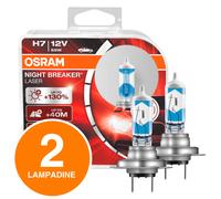 Osram Lampade Alogene Night Breaker Laser Lampadine Fari per Auto e Moto Duo Box