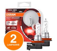 Osram Lampade Alogene Night Breaker Silver Coppia Lampadine Fari Auto Duo Box