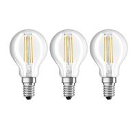 OSRAM Lampadina a filamenti LED E14 4 W, set da 3 Osram