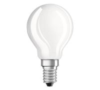OSRAM Lampadina a goccia LED E14 4,2W 827 opaca, set da 2 pezzi Osram