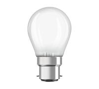 OSRAM Lampadina, Attacco: E27, Bianca Calda, 2700 K, 4 W, Equivalenti a 40 W, Opaco, LED Retrofit Classic P B22d, B22d-Base, Confezione Singola