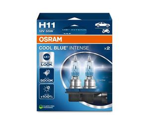 OSRAM Lampadina Blu Freddo Intenso H11 12V/55W - x2, bianco
