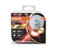 Osram Lampadina H7 Notte Breaker 200 Alogena 200% Più Luminosità 12V
