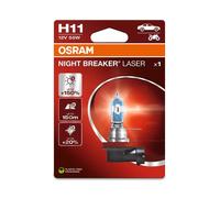 OSRAM Lampadina Laser Night Breaker H11 12V/55W - X1, bianco