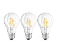 OSRAM Lampadina LED a filamenti E27 7W, bianco caldo, set da 3 Osram