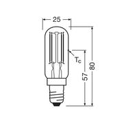OSRAM Lampadina LED a filamenti Special T E14 6,5W 827 chiaro 4099854247330
