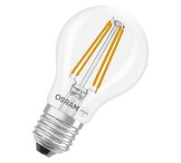 OSRAM Lampadina LED Classic A75 Filamento, 5W, E27, trasparente, 1055lm, luce istantanea, design classico, consigliata per plafoniera, lampada da terra