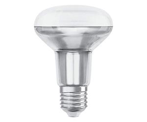 OSRAM Lampadina LED con Riflettore, Attacco: E27, Bianca Calda, 2700 K, 8.50 W, Equivalenti a 100 W, LED SUPERSTAR R80, Chiaro, Taglia Unica