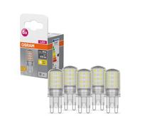 OSRAM Lampadina LED Star PIN per base G9 vetro trasparente bianco caldo (2700 K)
