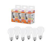 OSRAM Lámpara LED Superstar A25, filamento en forma de bombilla, regulable, 2700 K, blanco cálido, 1,8 W, E27, mate, 250 lm, 15.000 h, para lámparas de techo y de pie, antideslumbrante.,6-Pack